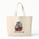 African Grey Parrot Tote Canvas Bag