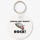 African Grey Parrots Rock