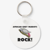 African Grey Parrots Rock keychains by AnimalShirts African Grey Parrots Rock keychains