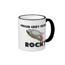 African Grey Parrots Rock Mug