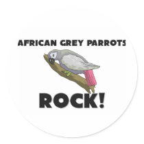 African Grey Parrots Rock stickers