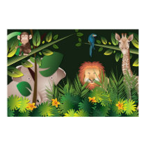 African Jungle Poster posters by naturespaintbox African Jungle Poster posters