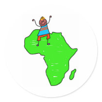 African Kid stickers