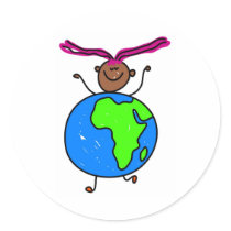 African Kid stickers