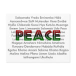 African Languages Peace Postcards