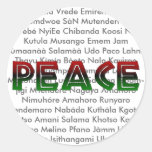 African Languages Peace Sticker