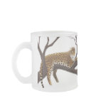 African Leopard Frosted Glass Mug