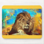 African-Lion-Digital Art Mouse Pad