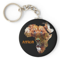 African Lion Keychain