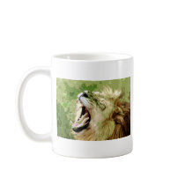 African Lion Roaring Mug