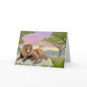 African Lions at Rest Card