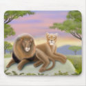 African Lions at Rest Mousepad