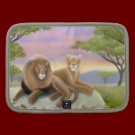 African Lions on Savannah Rickshaw Folio rickshaw folios