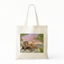 African Lions Tote Bag