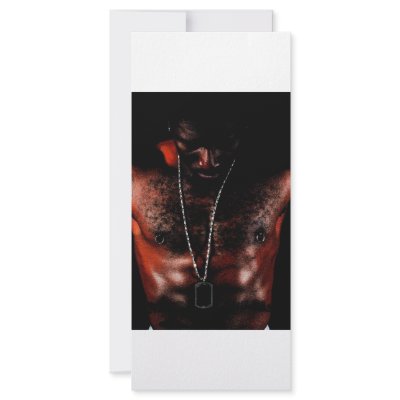 african man card custom rack cards by Kachoozie