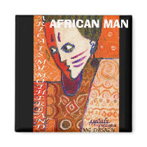 AFRICAN MAN magnets by adeolagbadamosi AFRICAN MAN magnets