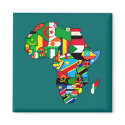 African Map of Africa flags within country maps magnets by Funkart African Map of Africa flags within country maps magnets