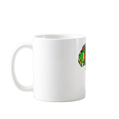 African Map of Africa flags within country maps Mugs by Funkart