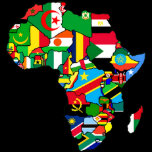 African Map of Africa flags within country maps Polo T-shirt