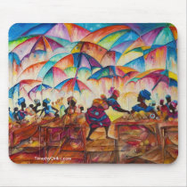 African Marketplace II Mousepad mousepads