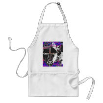 AFRICAN MASK BATIK aprons
