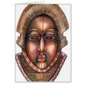 African Mask Card