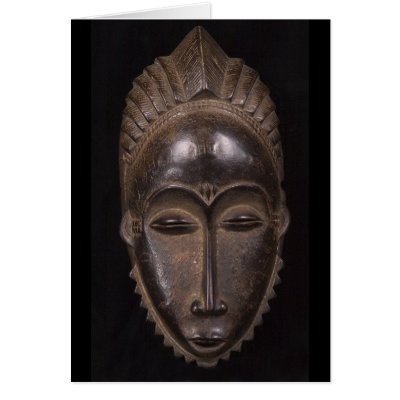 African Mask. Card by cARTerART by cARTerART