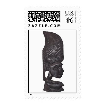 African Mask Postage by EclecticLady