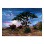 African Moon Father's Day Card