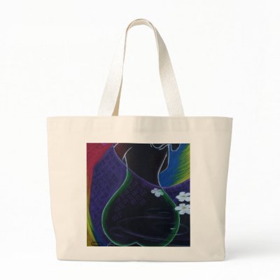African Moon I Canvas Bag by blackart