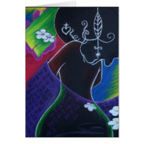 African Moon in Digital Water cards