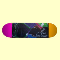African Moon in Digital Water skateboards