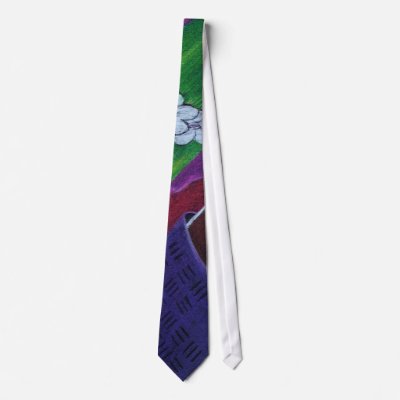 African Moon IV Neck Tie by blackart
