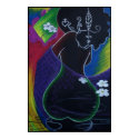 African Moon - Miami Deco Print by blackart African Moon - Miami Deco Print