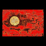 African Moon Print