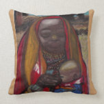 AFRICAN MOTHER AND CHILD pillow