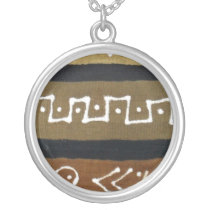 African mud cloth necklace