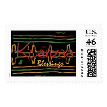 African Mudcloth Kwanzaa Stamps