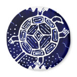 African mythical icon, turtle refrigerator magnets