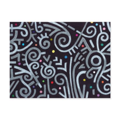 African Night Postcard by Noir_et_Blanc