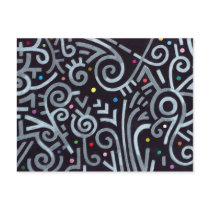 African Night Postcard by Noir_et_Blanc African Night Postcard