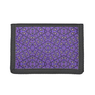 African pattern 1 - Vintage Violet Trifold Wallet