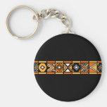 African pattern key chain