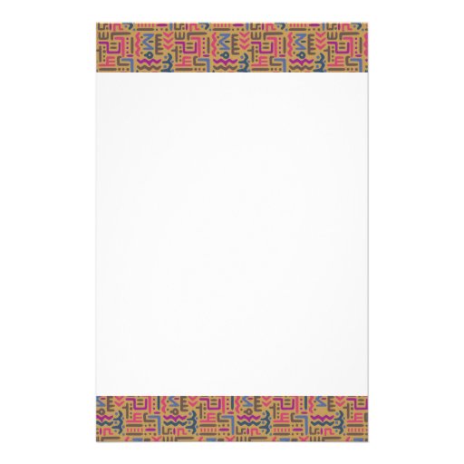 African Pattern Stationery Zazzle