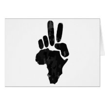 African Peace Greeting Card