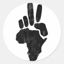 African Peace Sticker