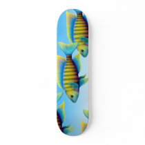 African Peacock Cichlid Fish Skateboard by twopurringcats African Peacock Cichlid Fish Skateboard