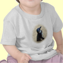 African penguin standing on sand t-shirts