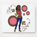 African Pin Up mousepads