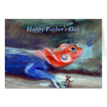 African Rainbow Lizard Father's Day Card